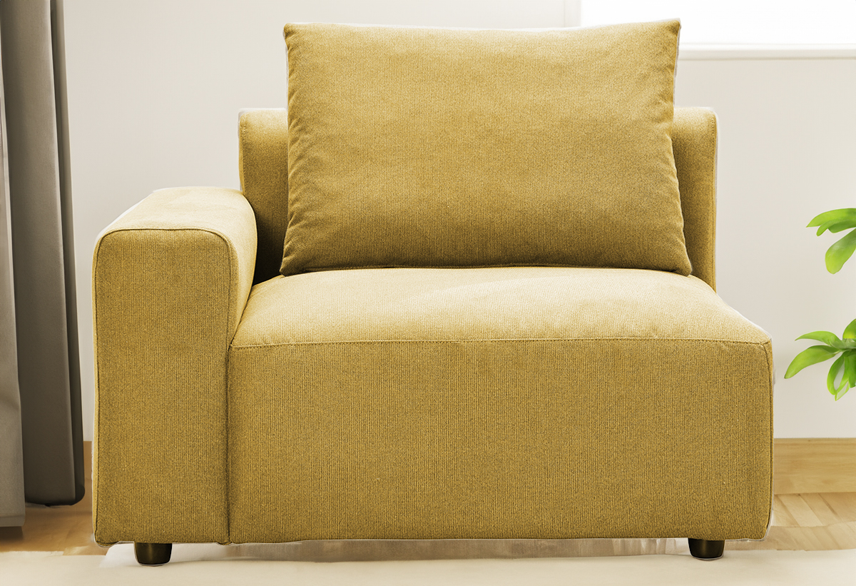 απεικονίζεται ο καναπές τοποθετημένος σε ένα σαλόνι